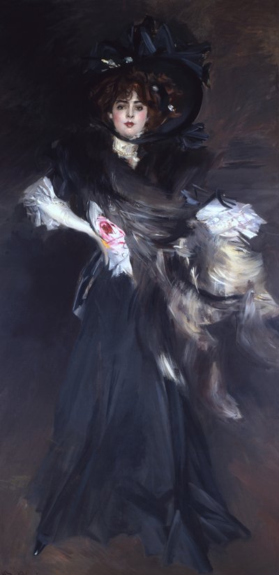 Portret van een vrouw door Giovanni Boldini